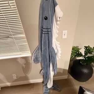Blue and White Shark onesie